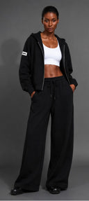 Wide Cut Hooded Jacket