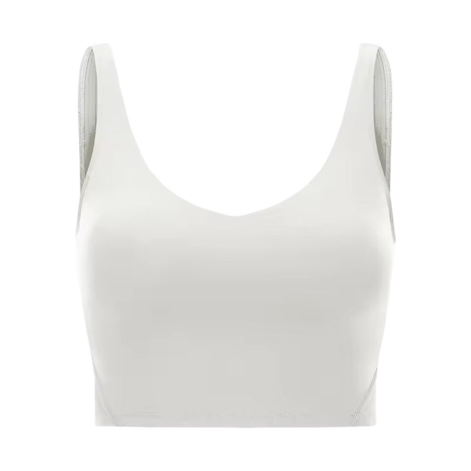 Scooped neck cropped top