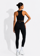 Padded extended vest sports bra
