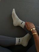 Single Cotton Crew Socks