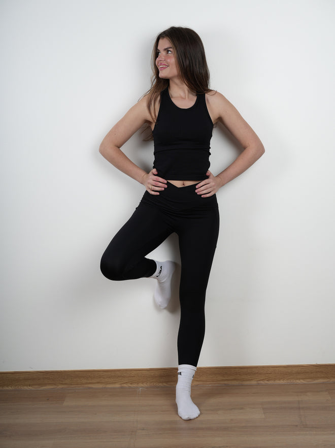 Pocket cross band leggings