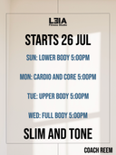 Slim and tone - Coach Reem Alsane
