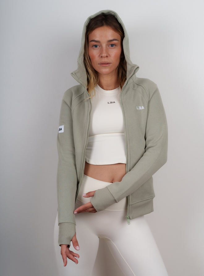 Fitted hooded jacket