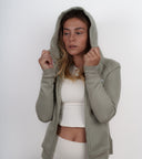 Fitted hooded jacket