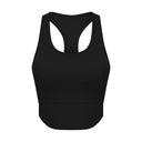 Open back extended vest tank top