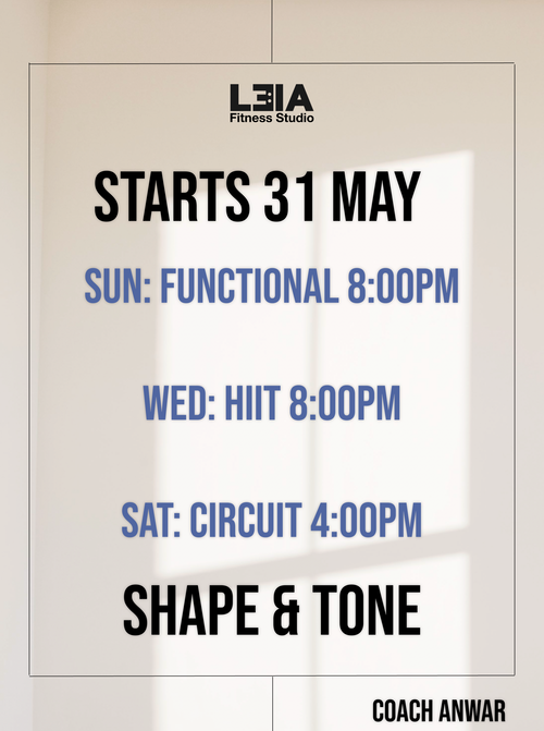 Shape&tone - Coach Anwar