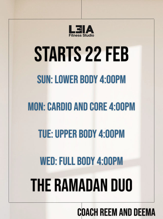 The Ramadan Duo 3.0 - Coach Reem & Deema