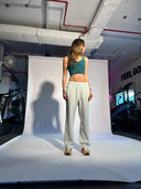 Scooped neck cropped top