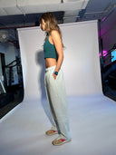 Scooped neck cropped top