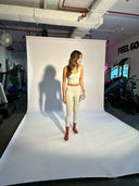 Scooped neck cropped top