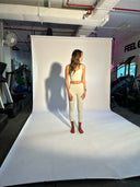 Scooped neck cropped top