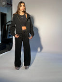 Visible Tie  Widelegged Sweatpants