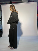 Visible Tie  Widelegged Sweatpants