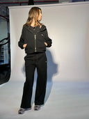 Visible Tie  Widelegged Sweatpants