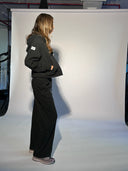 Visible Tie  Widelegged Sweatpants