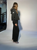 Visible Tie  Widelegged Sweatpants