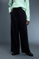 Visible Tie  Widelegged Sweatpants