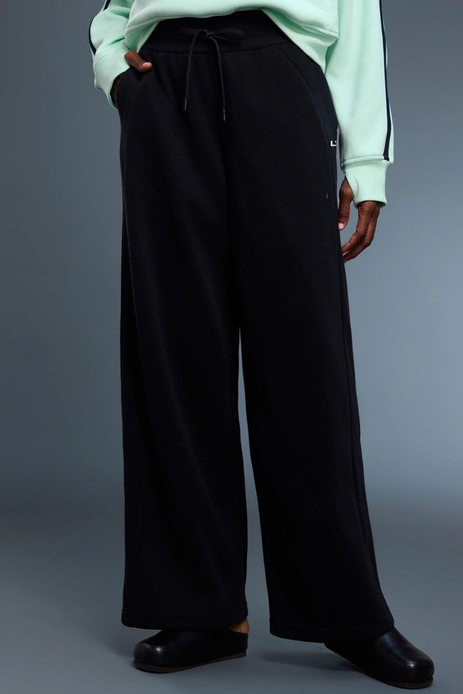 Visible Tie  Widelegged Sweatpants