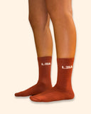 Single Cotton Crew Socks