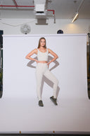 Scooped neck cropped top