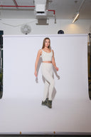 Scooped neck cropped top