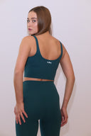 Scooped neck cropped top