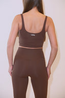 Scooped neck cropped top
