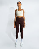 Knotted back sports bra