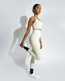 Knotted back sports bra