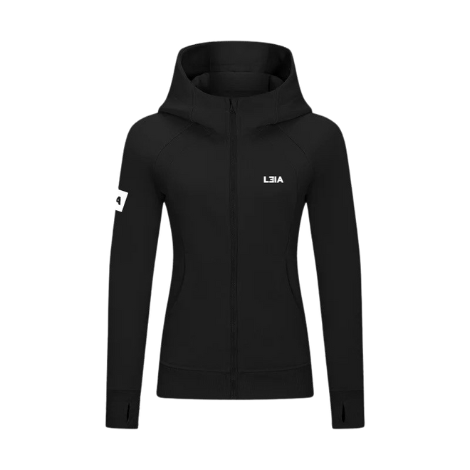 Fitted hooded jacket