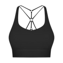 Knotted back sports bra